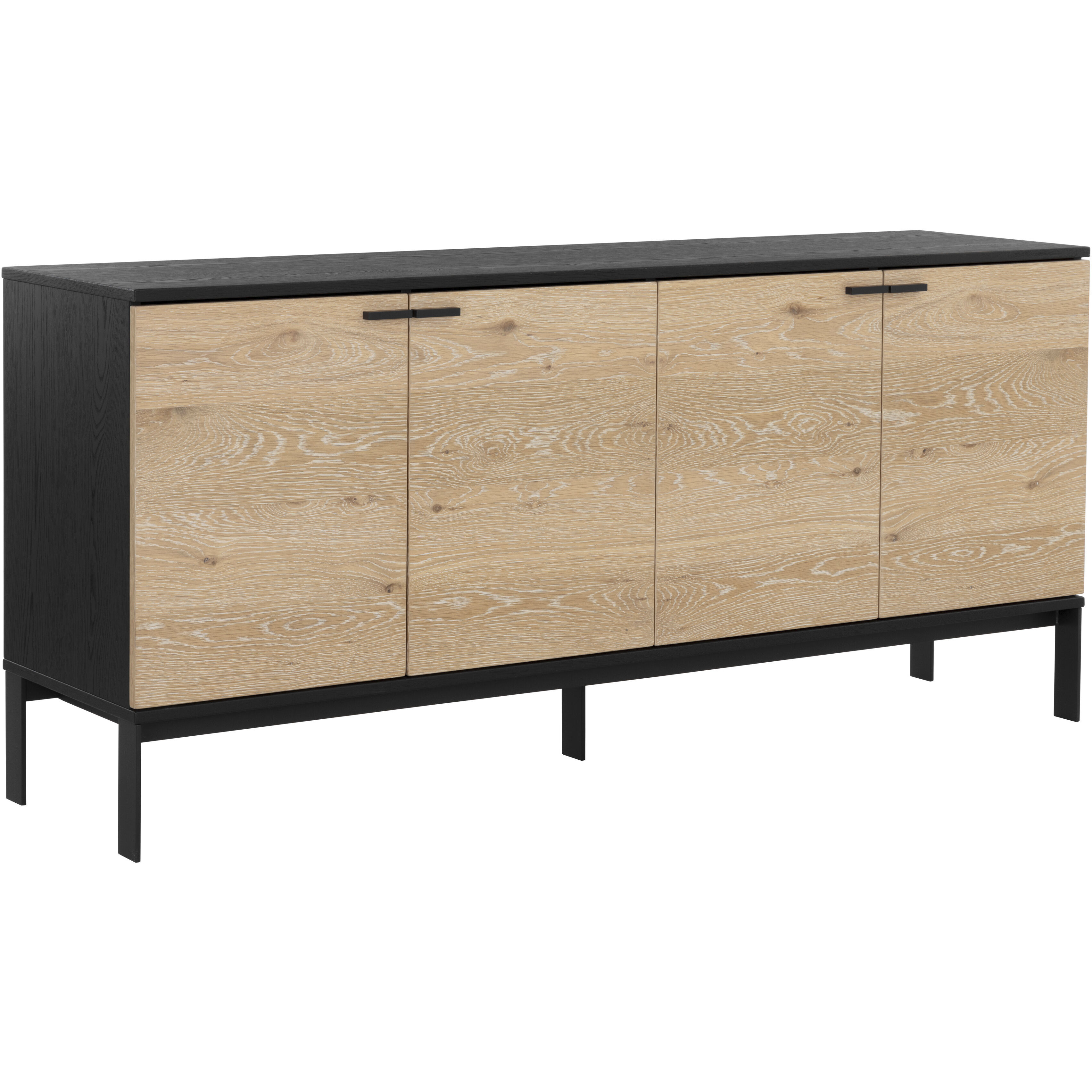 Rosso 71 X 18 inch Black / Brown / Matte Black Sideboard, Large
